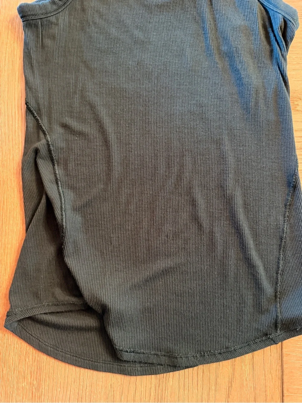 Ribbed high neck tank